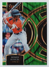 2024 Panini Select Homer Bush Jr. Rookie RC Premier Green Flash Prizm #21