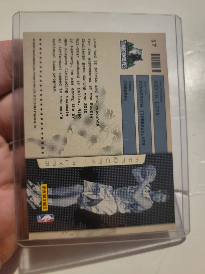 2009-10 Panini Absolute Memorabilia passageiro frequente de varejo Kevin Love Minnesota - Imagem 2 de 2