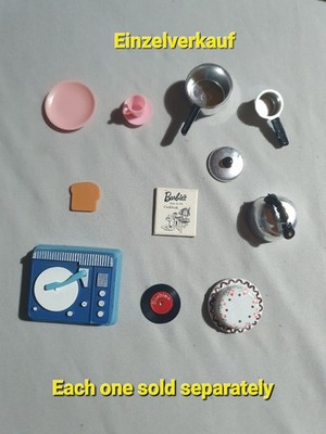 1x Zubehör Barbie Hostess Set #1034 60er Vintage Learns to cook Invitation tea