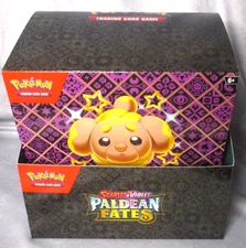 Pokémon TCG S&V Paldean Fates Tech Sticker Collection Display Box EMPTY
