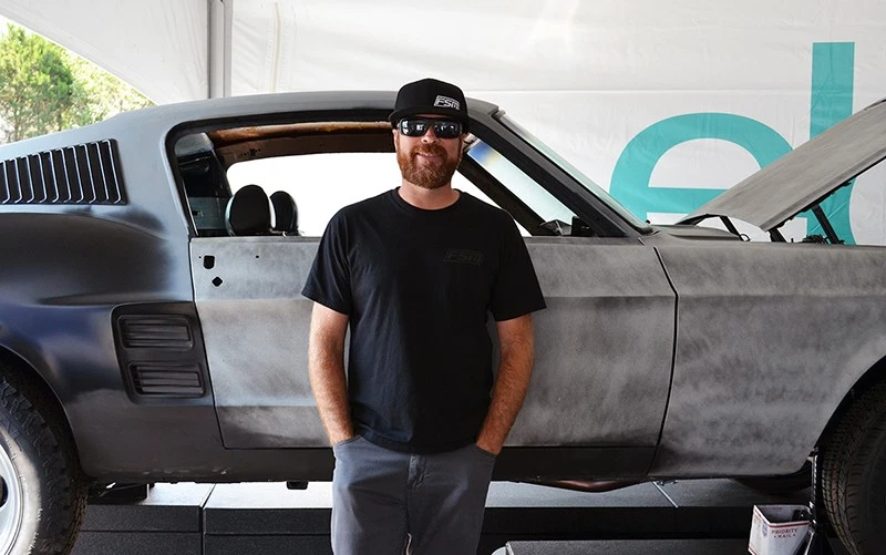 Mike Finnegan with the fastback. Check out those cool new louvers.