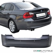 Stoßstange hinten mit PDC glatt lackierfähig passend für BMW E90 ab 2005-09/2008