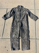 Vintage Walls Blizzard Pruf Insulated Coveralls Men 2XL Reel Tree Camo Brown USA