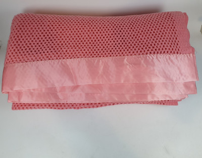 Witney Honeycomb Courtelle Decke Rosa Zell Acryl Nylon XL 80'' mal 102''
