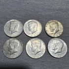Kennedy Half Dollars 1966-1969, 40% Silver, Mixed Dates, Lot of 6