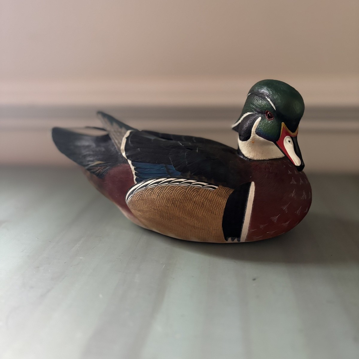 Danbury Mint Wood Duck Resin Decoy by George Kruth | eBay