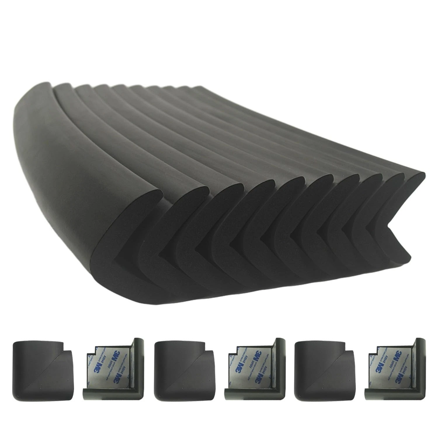 Foam Corner Protector for The Fireplace Hearths Edge and Black
