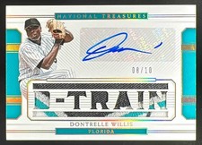 2018 Panini National Treasures Signature Names Prime #SN-DW Dontrelle Willis /10