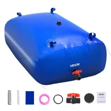 VEVOR Water Storage Bladder 87 Gal 1000D PVC Portable Collapsible Water Tank