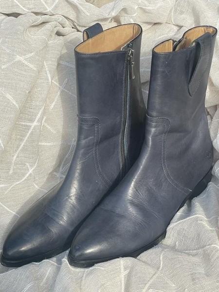 Women Melvin & Hamilton Boots Navy Leather 39