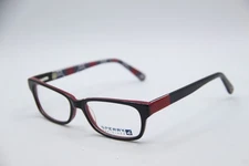 NEW SPERRY GARDENS BAY C01 BLACK RED AUTHENTIC EYEGLASSES 52-15