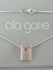Ola Gorie Sterling Silver 925 Aikerness Celtic Necklace 18"  Box Scottish