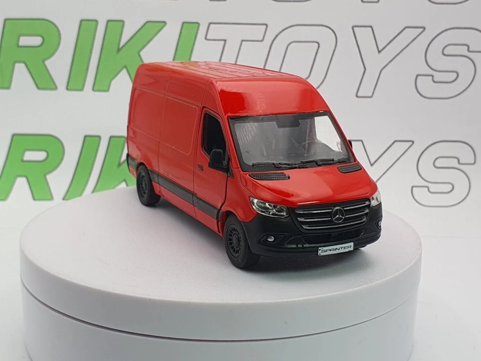 Mercedes Benz Sprinter Kinsmart 1/48 rouge - Photo 4/4