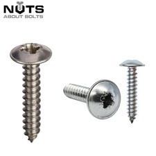 No 4 6 8 10 12 POZI FLANGE SELF TAPPING SCREWS A2 STAINLESS STEEL FLANGE TAPPERS