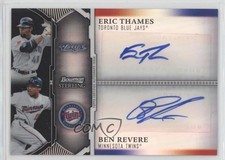 2011 Bowman Sterling Dual Black Refractor 20/25 Eric Thames Ben Revere Auto z5i