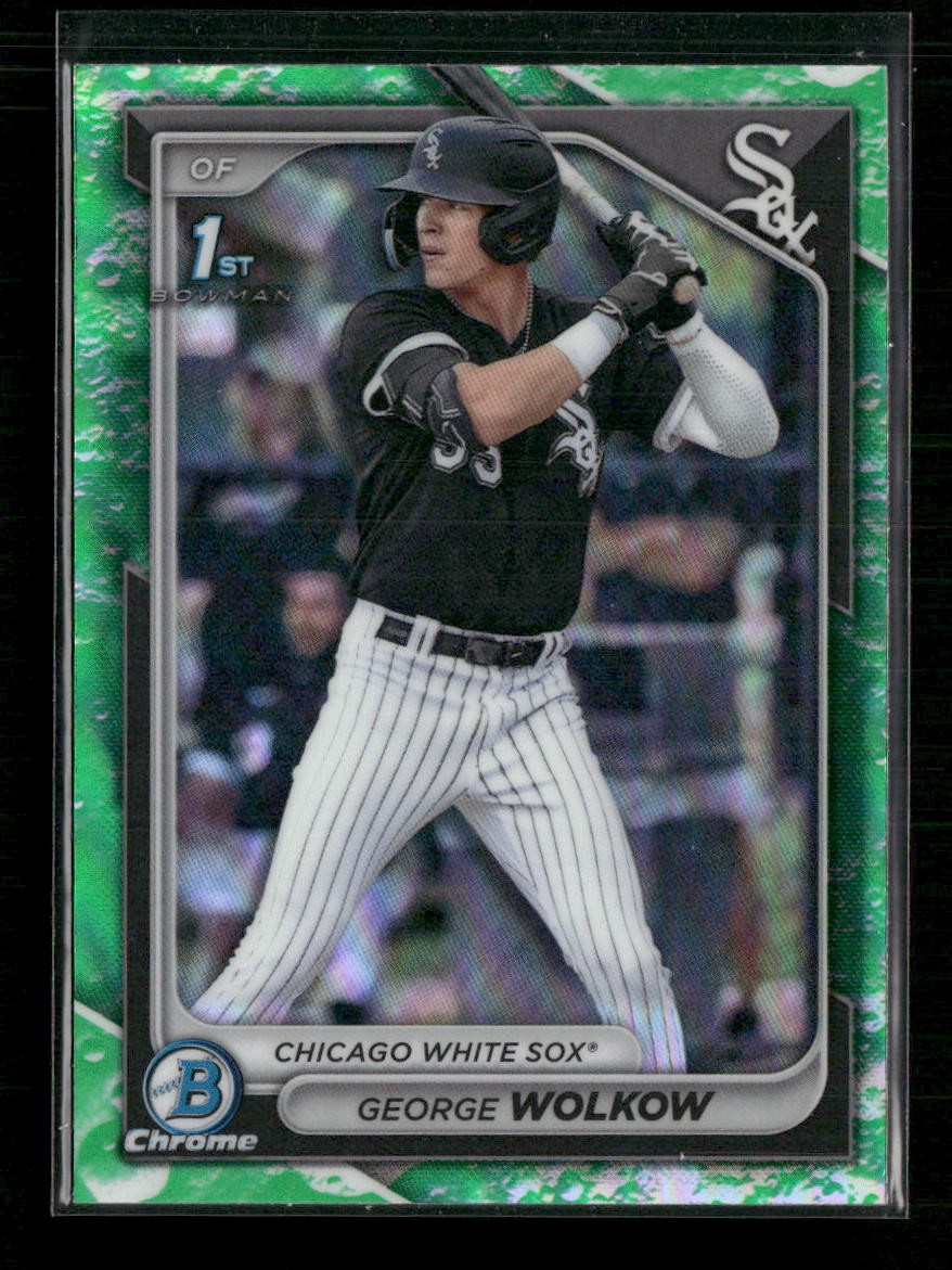 2024 Bowman George Wolkow Chrome Prospects Lunar Glow Refractors #BCP-144