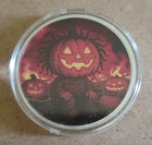 Hayleybug 1 oz Frizzled Pumpkin Monster Silver Art Round Mintage #7/15