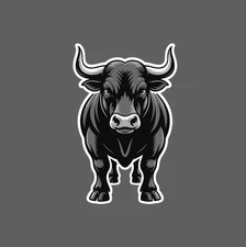Bull Sticker Waterproof Decal Cow Cattle Rodeo Farm Ranch Mean Gift NEW