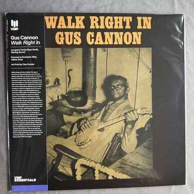 Walk Right In by Gus Cannon (LP, 2024 Vinyl Me Please) Yellow 180g w/ VMP Mag