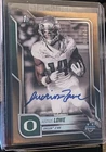 2025 Bowman Chrome University Football Gold Refractor Justius Lowe #BCA-JUL
