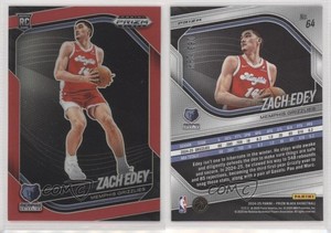 2024-25 Panini Prizm Black Red Prizm /299 Zach Edey #64 Rookie RC