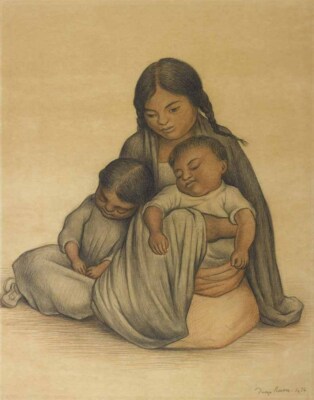 DIEGO プリント作品 Diego Rivera Mother With Children Canvas Print 16 x 20 | eBay