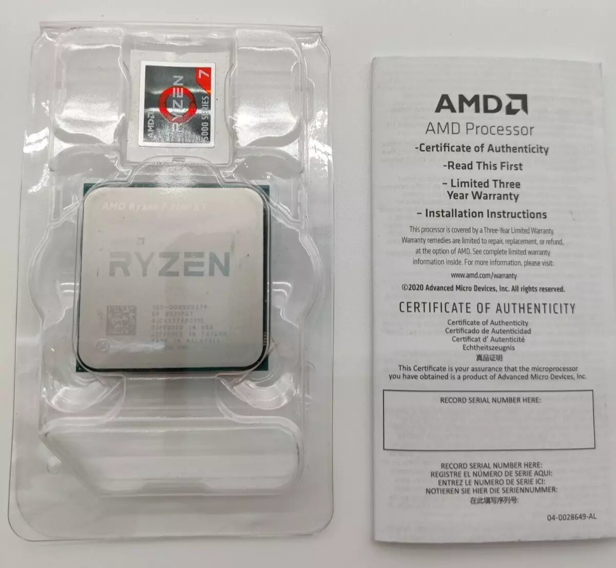 NEW AMD UNLOCKED Ryzen 7 3800XT CPU Processor 4.7 GHz 8 Cores