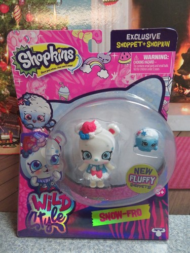 SHOPKINS WILD STYLE SNOW-FRO FLUFFY SHOPPET & SNOWBALL-IDEAL ALS GESCHENK - Bild 1 von 3