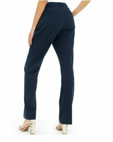 NWT ALFANI Women's Navy Tummy Control Dress Pants Size Short 4 B35 - Picture 2 of 5