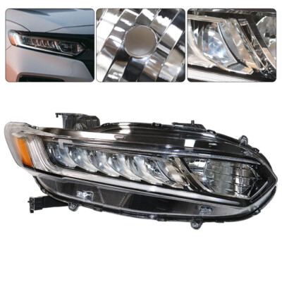 Right Headlight For Honda Accord 2018 2019 2020 Passenger Side Headlamp