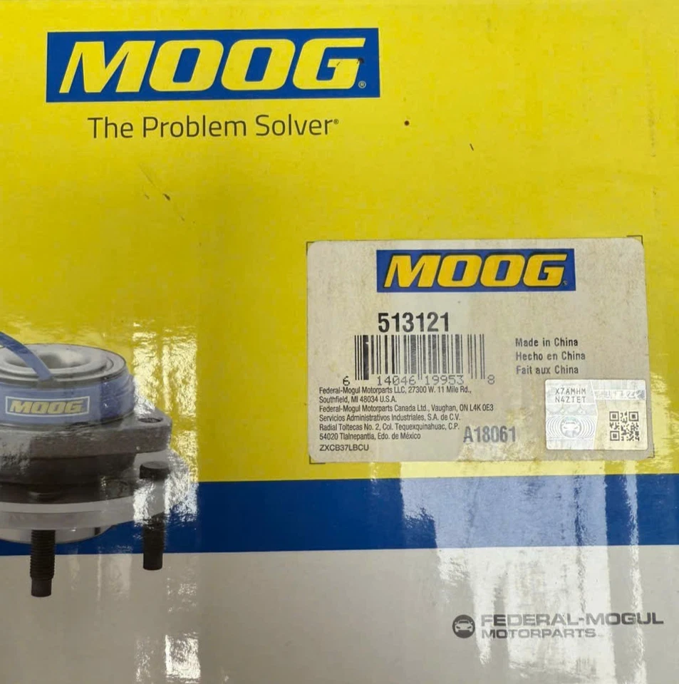 Cojinete de cubo de rueda delantera MOOG 513121 para Buick Chevy Impala Pontiac Grand Prix Foto 2 de 2