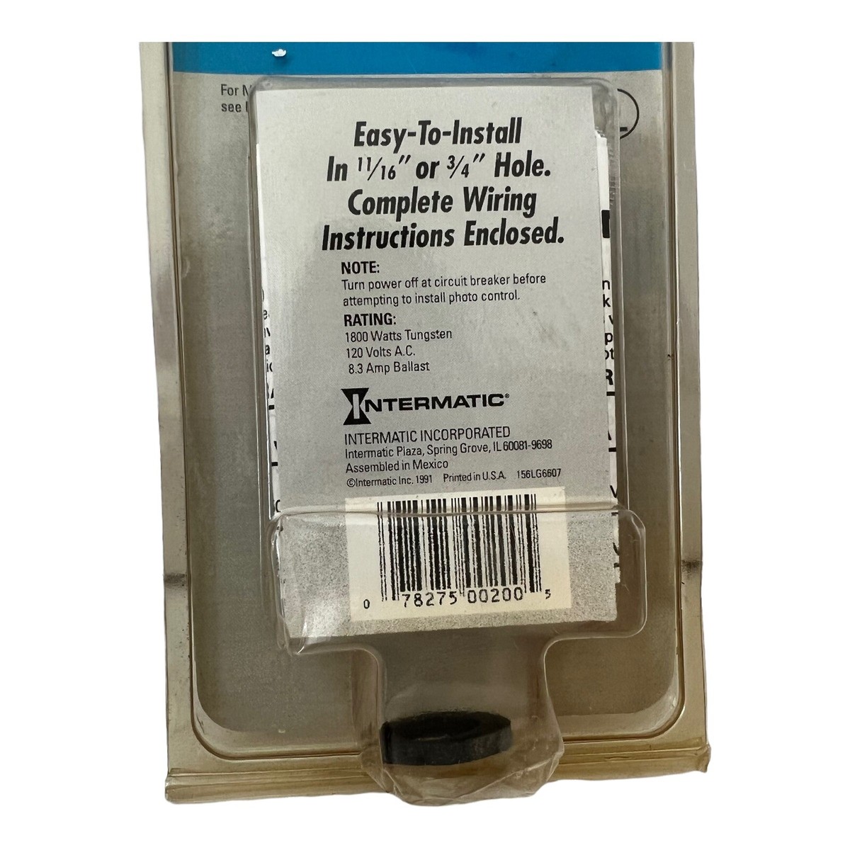 Intermatic K4021C 120-Volt Fixed Position Photo Control New In Package