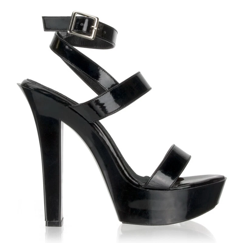 Pleaser USA Sugar-530 schwarz Patent Riemen Maultier AUF LAGER