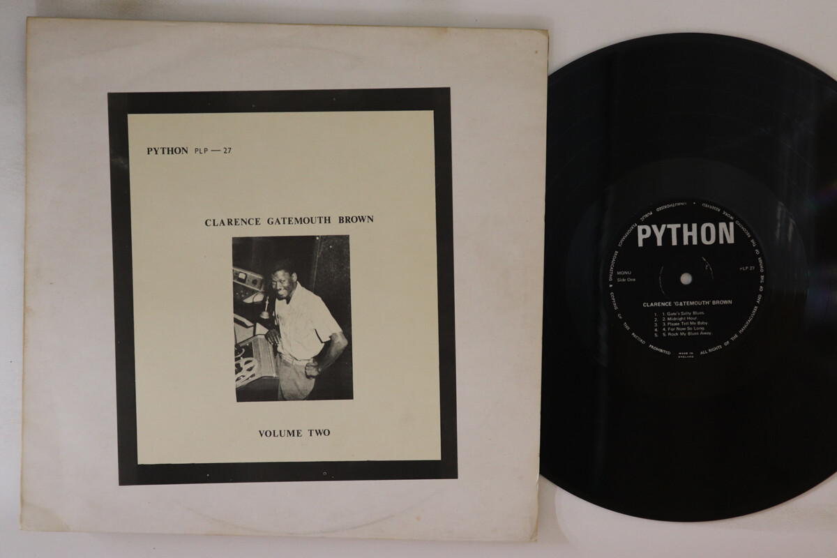 英LP Clarence Gatemouth Brown Volume Two PLP27 PYTHON /00260 LP CLARENCE GATEMOUTH BROWN Volume Two PLP27 PYTHON UK Vinyl