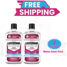 2XListerine Advanced Mouthwash 500ml Deep Clean & Fresh Breath Oral Hygiene Care