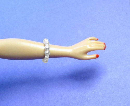 PULSERA individual Dreamz BLANCA perla hecha para joyería de muñeca de 11,5" - Imagen 3 de 4