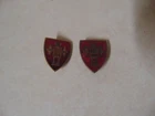 MILITARY INSIGNIA CREST DUI SET OF 2 POST WW2 FIELD ARTILLERY AND MISSILE SCHOOL