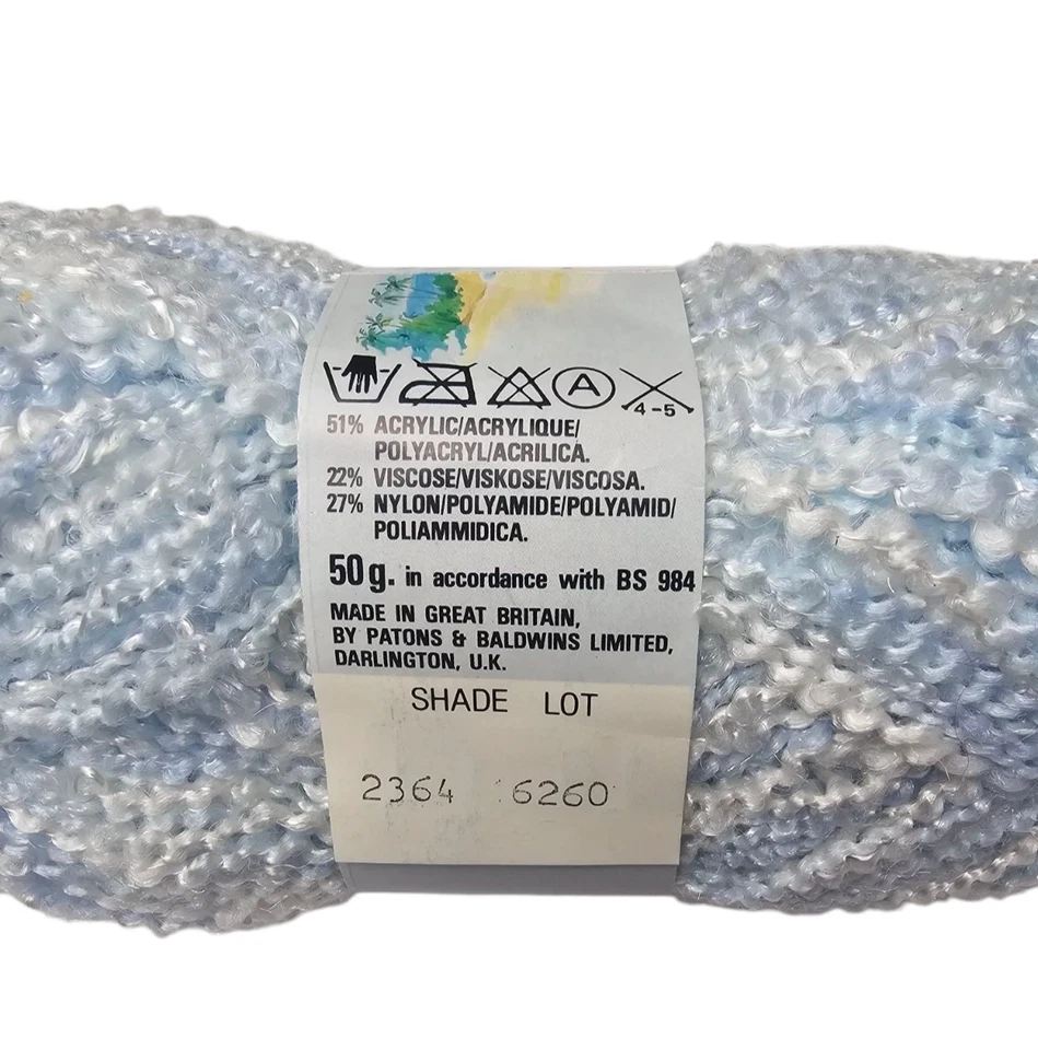 2 madejas de hilo en aerosol de mar tono azul blanco #2364 y melocotón #2368 ~ 50 gramos Foto 3 de 4