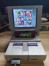 8-Inch SNES Retro Mini Monitor | Plug & Play LCD Display for Super Nintendo