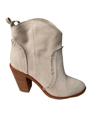 Joie Lace Up Boots Joie Mathilde Suede Boho Western Ankle Boots