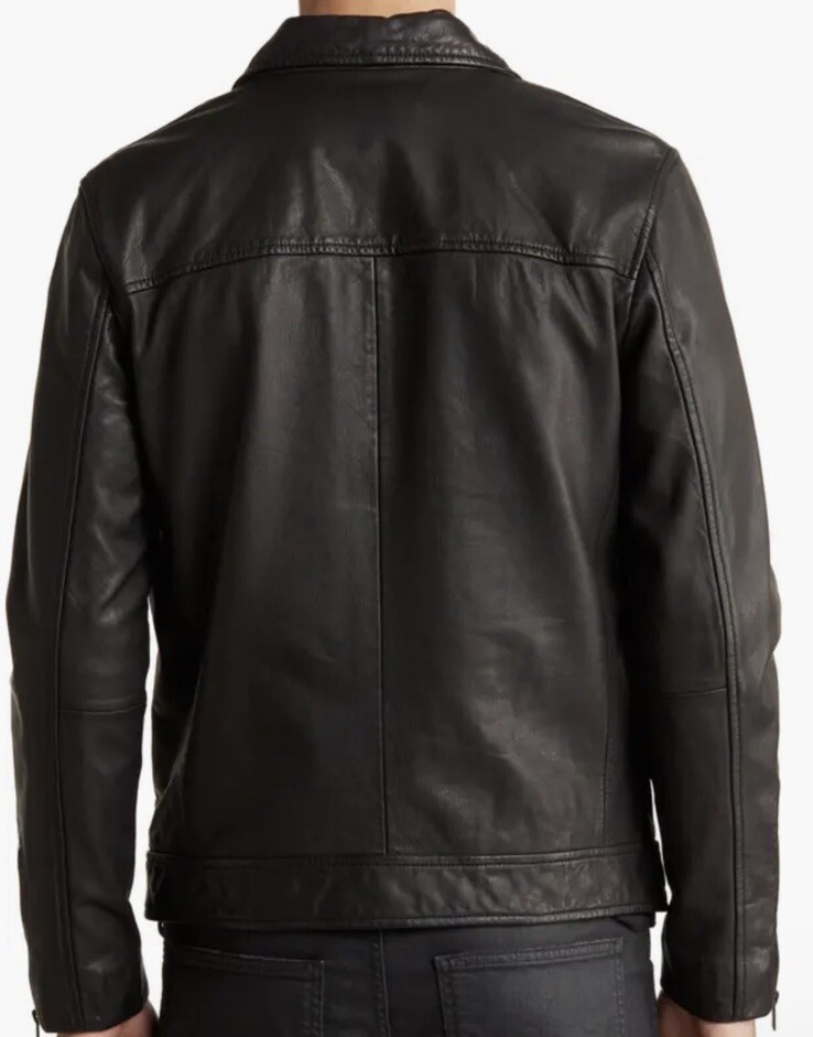Allsaints Men's Karl Leather Jacket ( Medium) | eBay