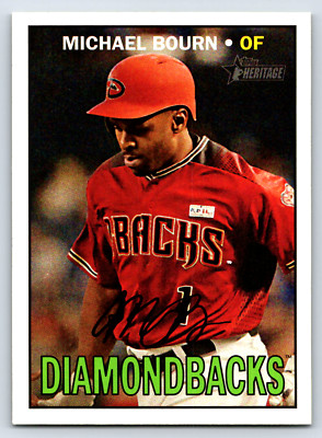 2016 Topps Heritage Michael Bourn #677 Arizona Diamondbacks Baseball Card
