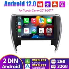 For 2015-2017 Toyota Camry 10.1" Android 12 Car Radio Stereo GPS Carplay 2+32GB