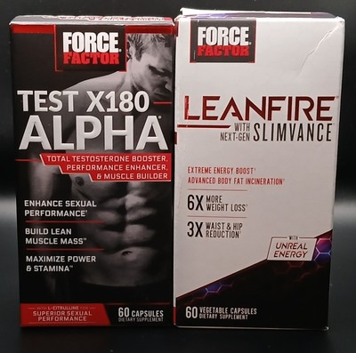 Force Factor Test X180 Alpha & Force Factor Leanfire Next-Gen Slimvance Bundle 2