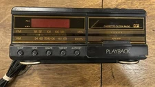 Soundesign Sound Design Cassette Clock Radio CCR vintage model no 3827 BLK AM FM