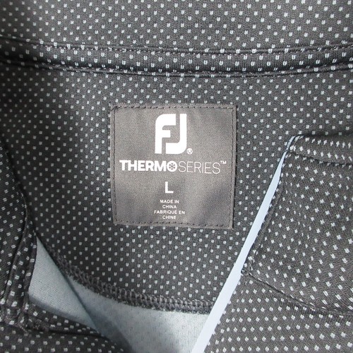 FootJoy Sweater Mens Large Blue Geometric Thermo Series Quarter Zip Lightweight - Picture 5 of 12