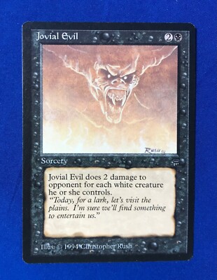 MAGIC THE GATHERING MTG LEGENDS JOVIAL EVIL | eBay