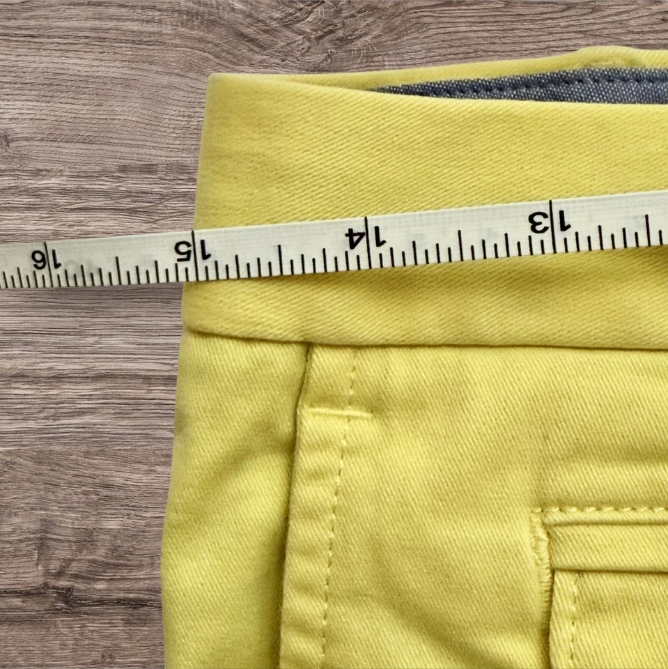 Pantalones Cortos Chinos Banana Republic PREPPY City Talla 2 Pequeños Para Mujer Amarillos ¡Envío Gratis! Foto 4 de 4