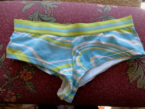 Damen-BH limettengrün blau Baumwollmischung Geo-Druck 34C Hahnhöschen 6/M - Bild 9 von 11