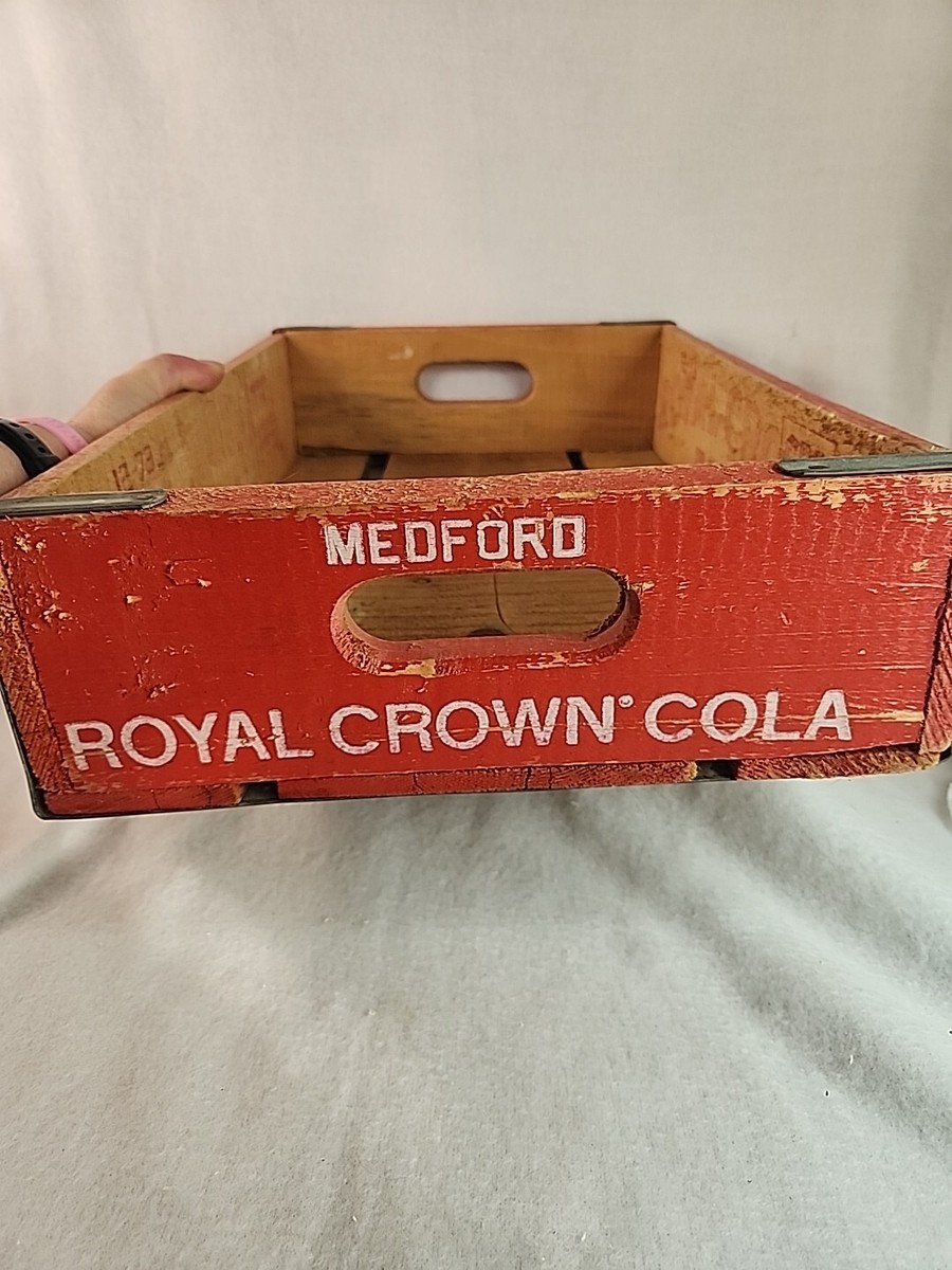 Vintage RC Royal Crown Cola Slot Crate Wooden 18
